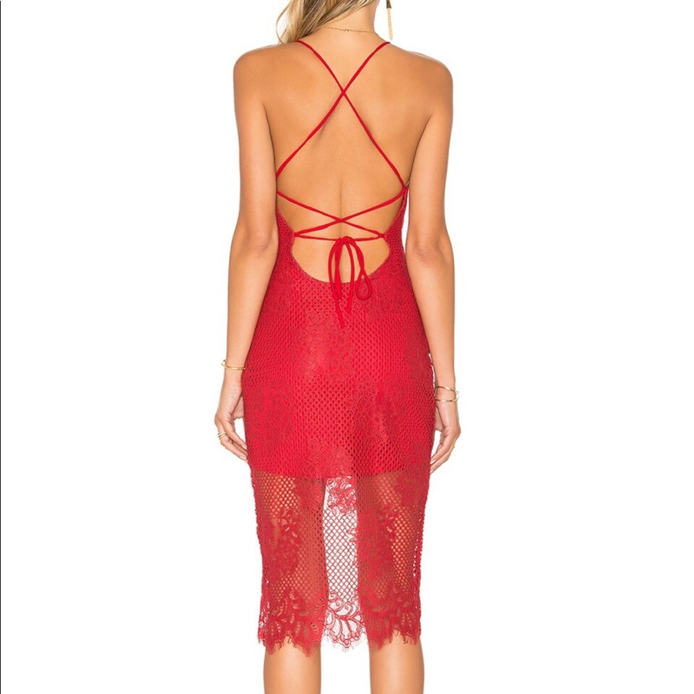 lovers + friends lace dress